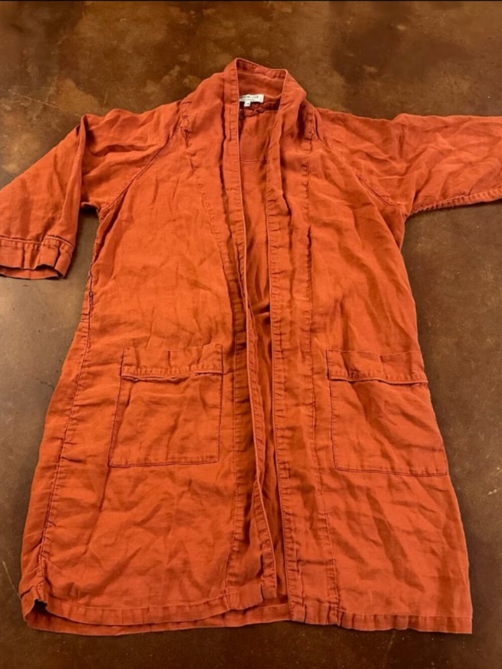 Serena & Lily 100% Linen Robe Size Small